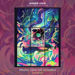 Bulbasaur 133/132 Extended Art | Mega Evolution Binder Page | Pokemon Card Display