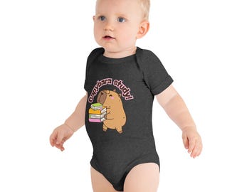 Baby short sleeve one piece|Capybara|Baby Tshirt