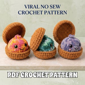 The Viral No Sew Dumpling Crochet Pattern, Amigurumi Food Plushie Tutorial, Easy Beginner Kawaii Crochet Pattern, Crochet Steamer Basket PDF