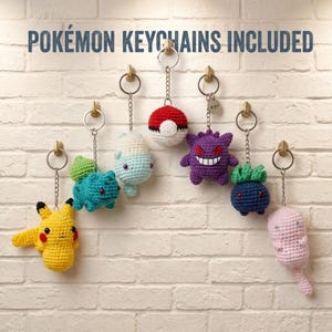 150+ Pokemon Crochet PDF - Pikachu, Charmander, Squirtle & Bulbasaur + More - Instant Digital Download image 5