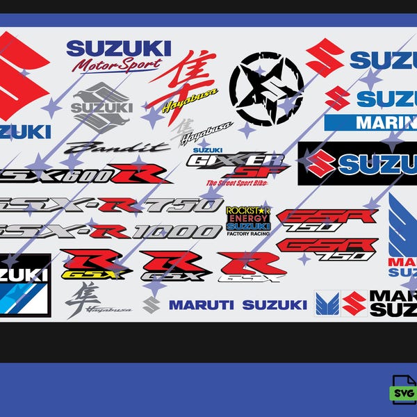 Suzuki Decal File - Etsy UK