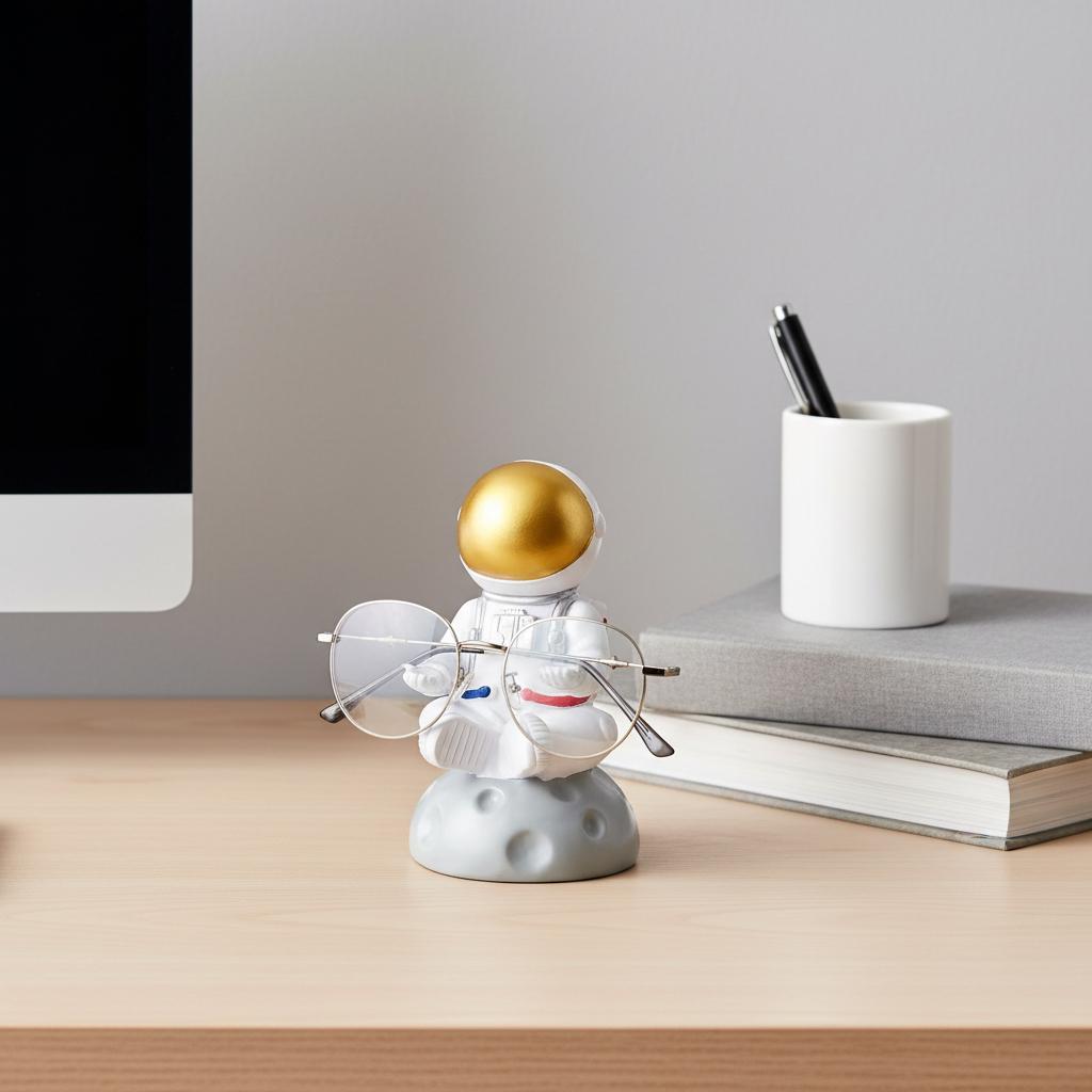 Astronaut Glasses Holder, Creative Eyeglass Display Stand, Desk Decor Gift