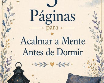 5 Exercises Before Sleep Printable PDF Portuguese A5 Journal