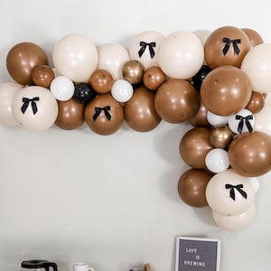 Love is Brewing Balloon Garland Kit: Brown & Cream Bridal Shower Decor
