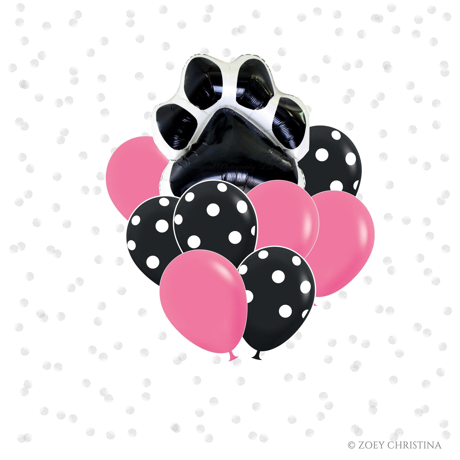 New Paw Print Balloon Bouquet Dog Birthday Vet Student Etsy
