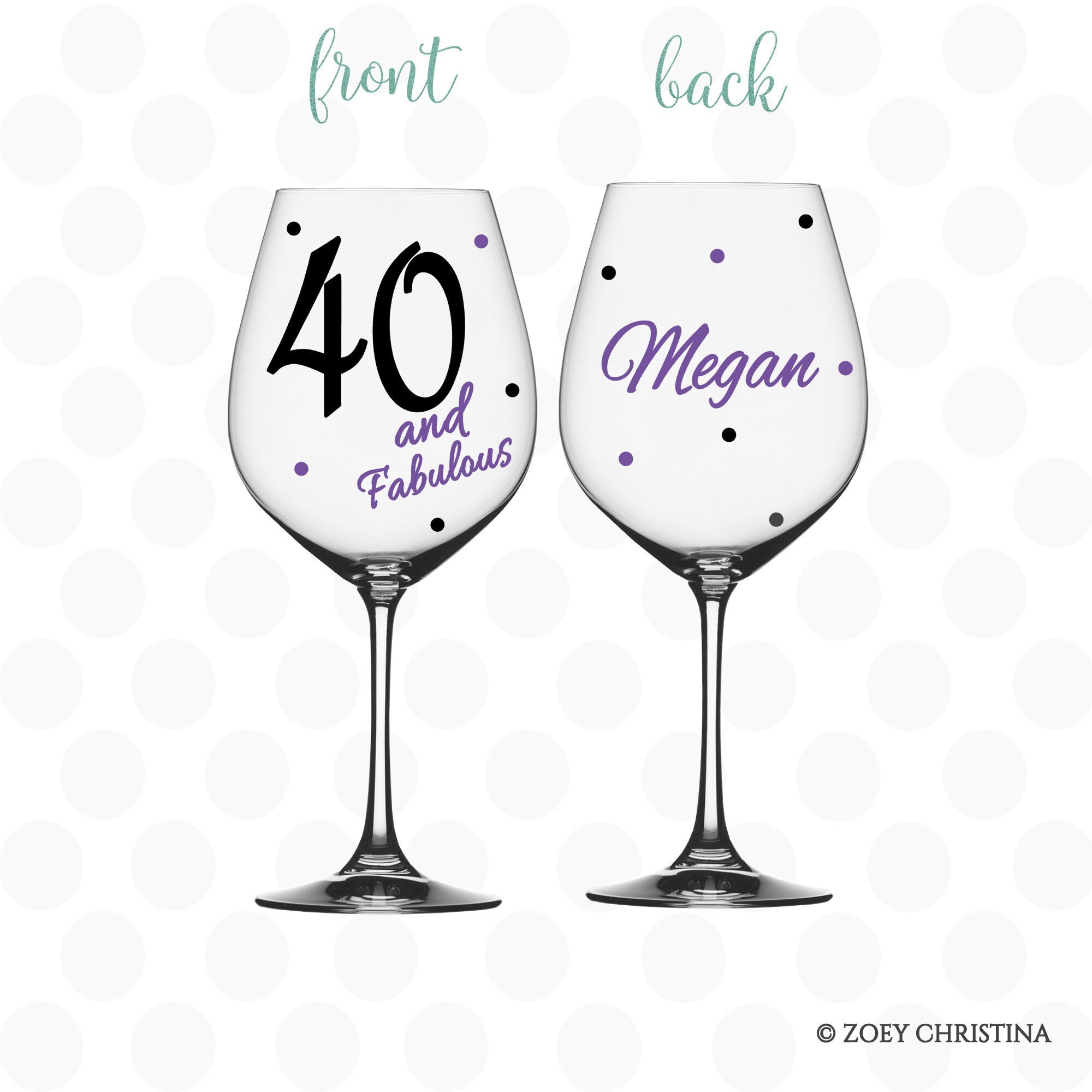 40th wine glass deals