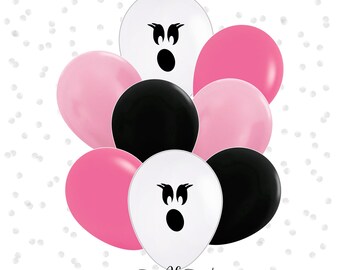 Multi Pack - Pink Halloween Birthday party decorations baby shower balloon arch Ghost supplies for her, Cute Halloween decor, Funny Spooky