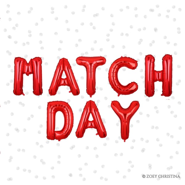 Match Day Balloon Etsy