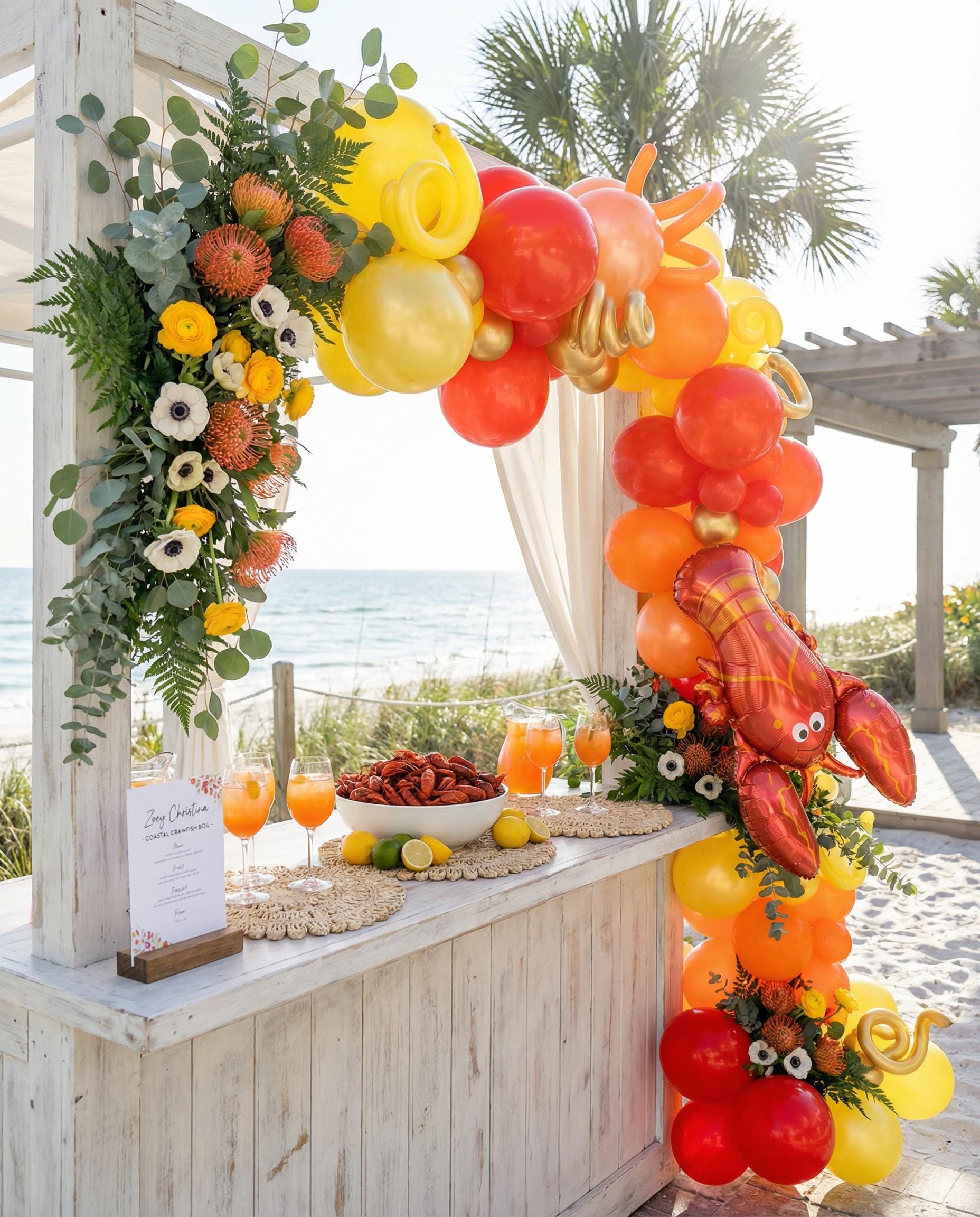 Lobster Balloon, Seafood Party Decor, DIY Bouquet Supplies - Etsy
