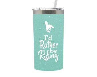 Horse gifts for women or teen girls, Horse themed party gifts, Horse lover birthday or mothers day gift, Horse coffee tumbler mug with lid