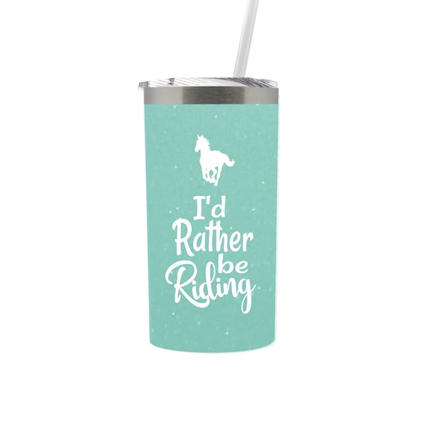 Horse gifts for women or teen girls, Horse themed party gifts, Horse lover birthday or mothers day gift, Horse coffee tumbler mug with lid