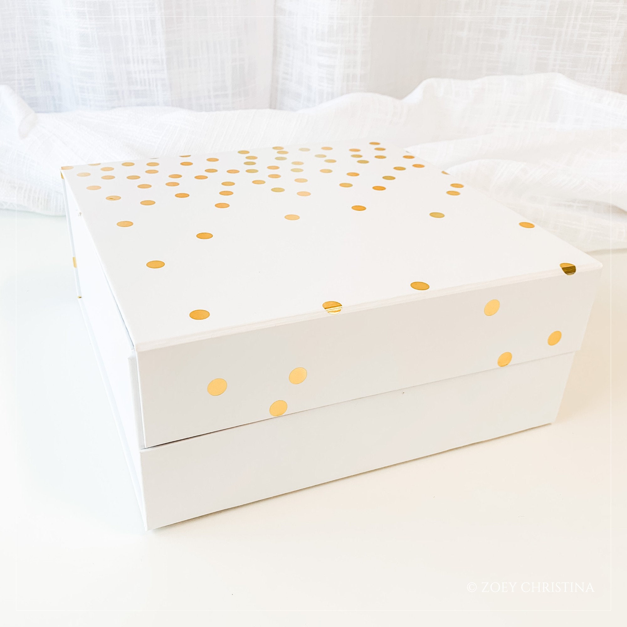 Empty gift boxes for women with lid Gold Gift box for Etsy