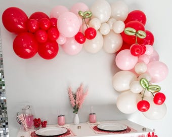 Cherry Balloon Garland Kit: DIY Party Decorations