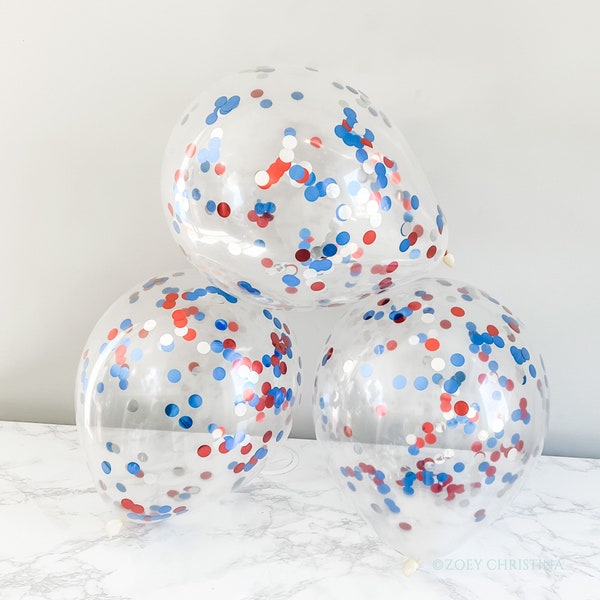 Red White and Blue Fourth of July Graduation Party decoration for her, 4th of July Birthday Party kits supplies accessories arch photo
