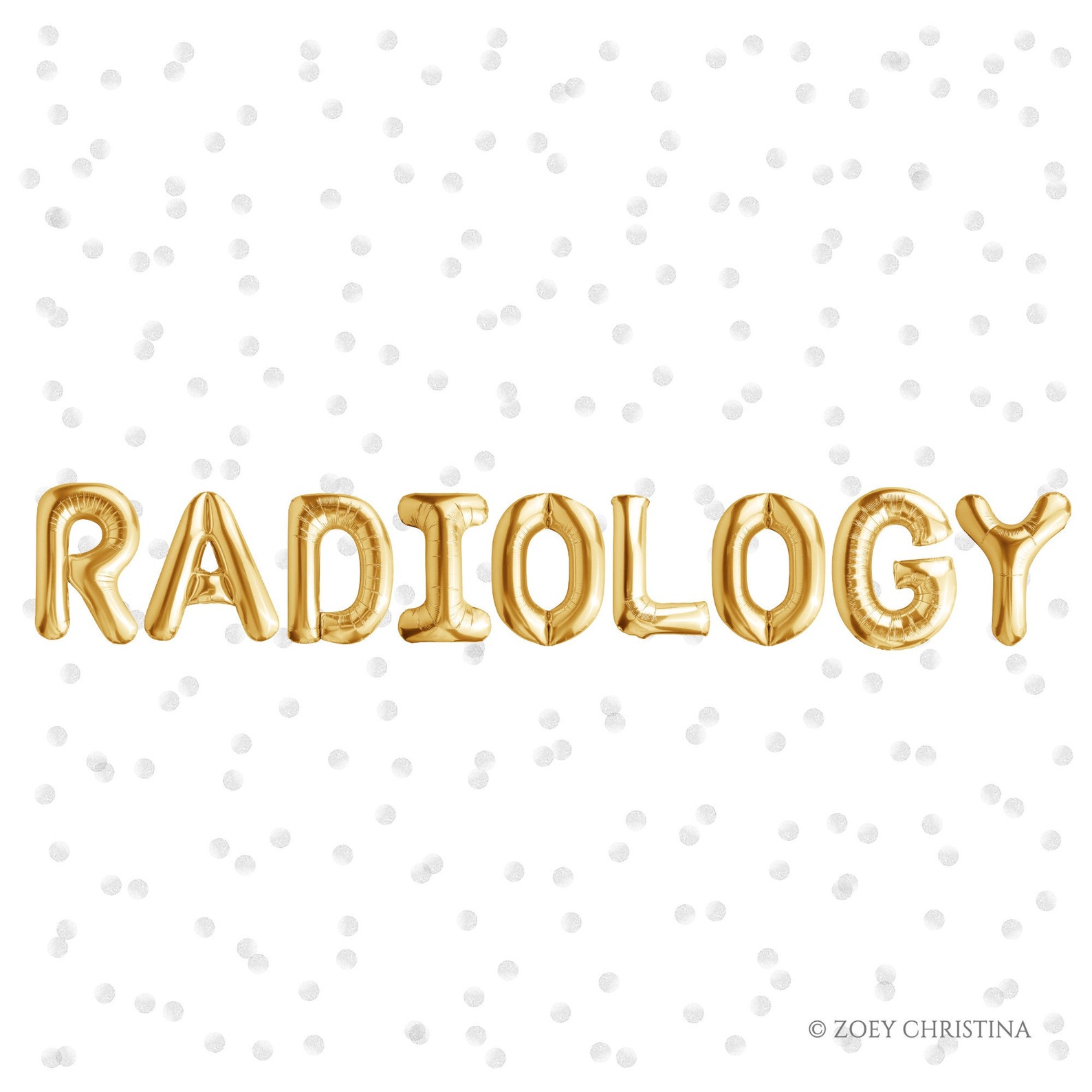 Radiology Student Graduation Party Decoration Balloons, Rad Tech Grad