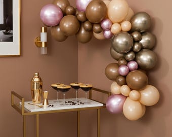 Espresso Tini Balloon Garland Kit: Coffee Martini Bridal Shower Decor