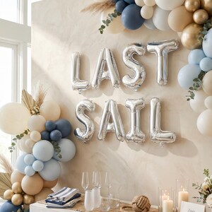 Last Sail Before The Veil Balloons: Bachelorette Nautical Decor afbeelding 2