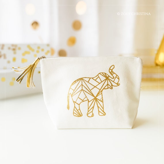 Elephant Gifts for Women and Girls, Elephant Theme Gift, Elephant Cosmetic  Bag Pencil Pouch, Elephant Thank You Gift for Her, Birthday Party 