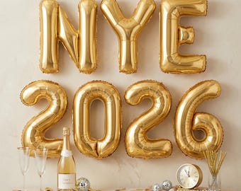 2026 New Year's Eve Balloons: 16" Party Decorations