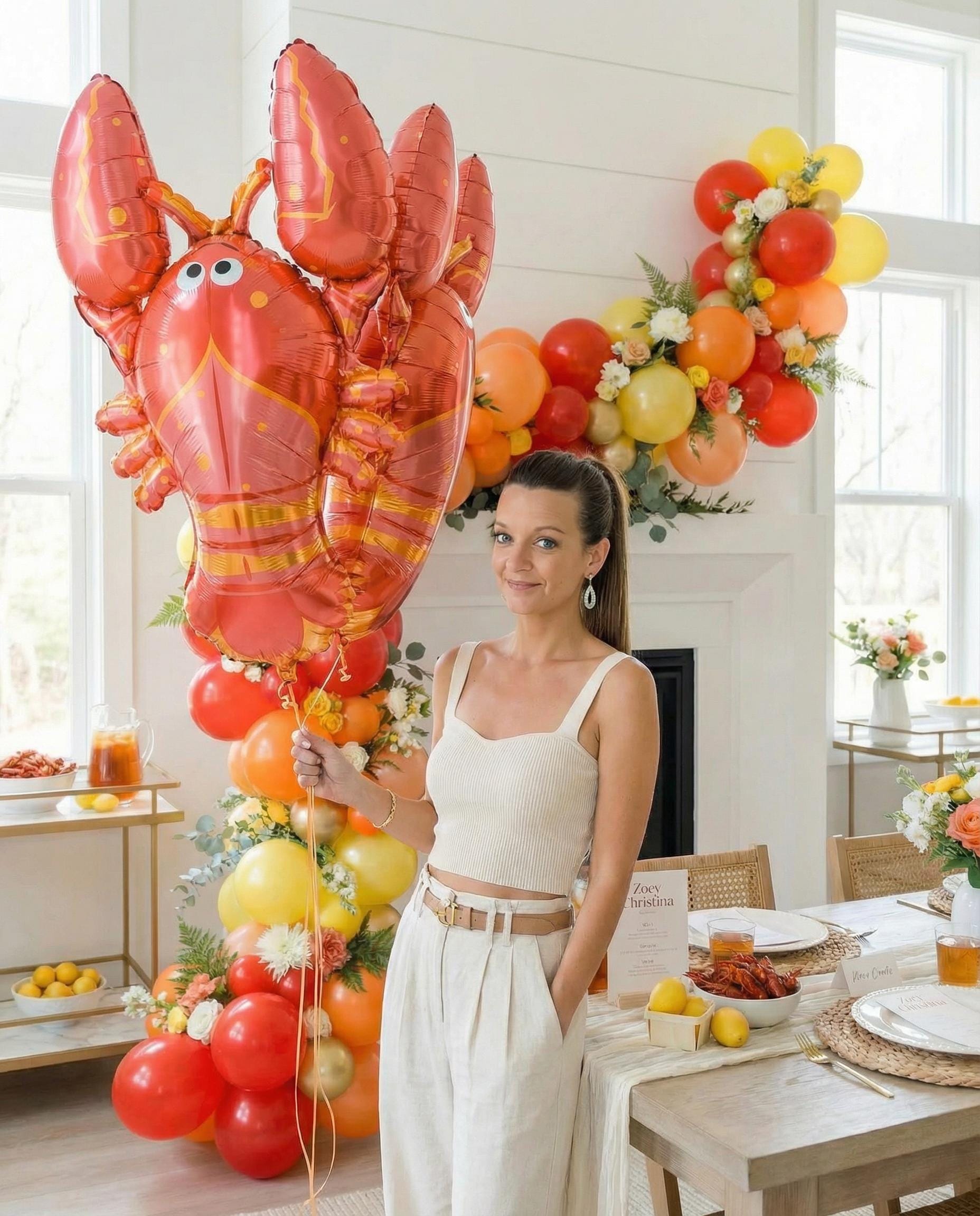 Lobster Balloon, Seafood Party Decor, DIY Bouquet Supplies - Etsy