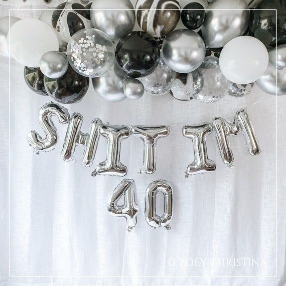 Funny 40th Birthday Party Decorations for Women or Men Forty ...