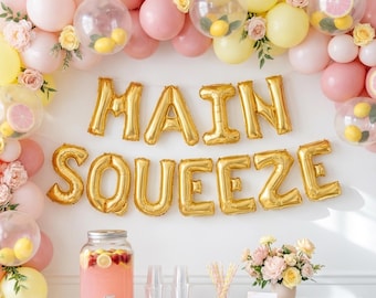 Main Squeeze Balloon Banner: Lemon Theme Party Decor
