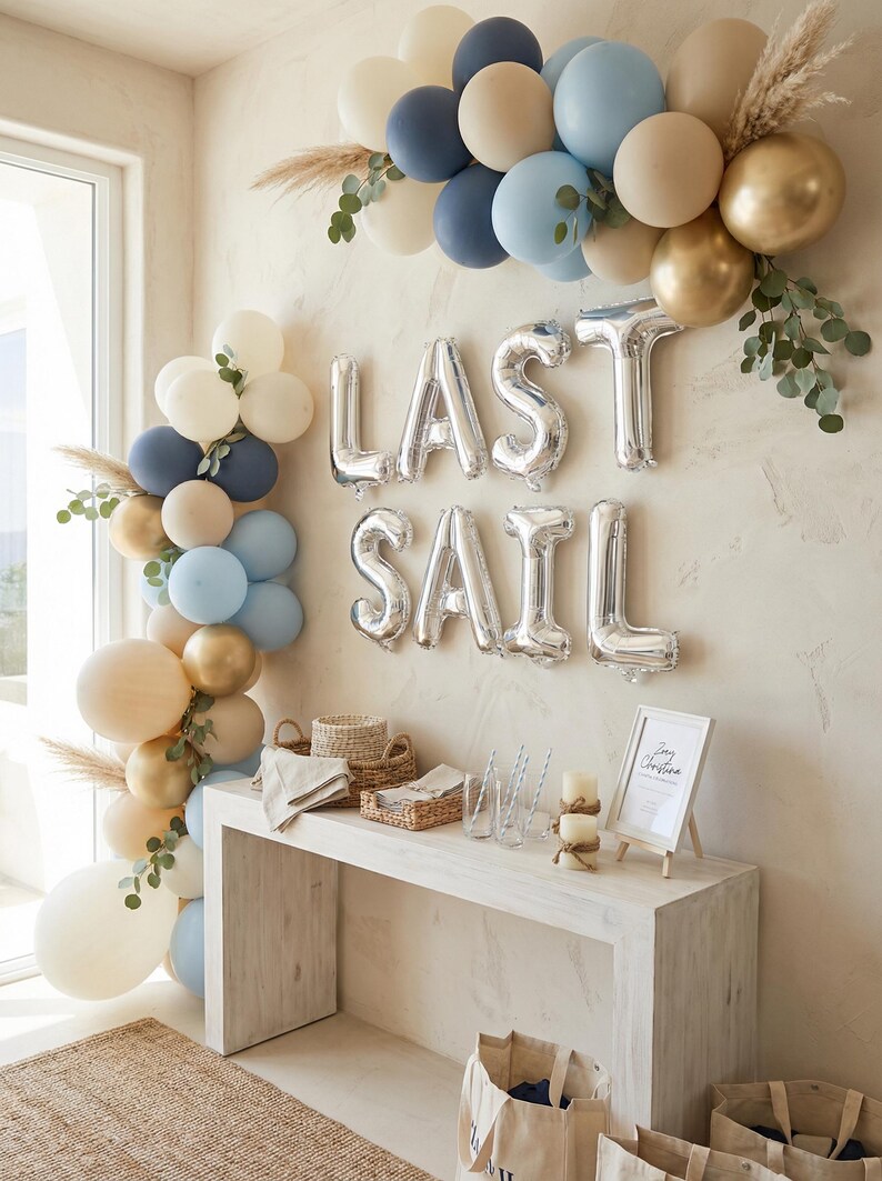 Last Sail Before The Veil Balloons: Bachelorette Nautical Decor afbeelding 4