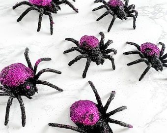 Add on Black Spider Halloween Party Decorations, Black party decorations for her, Death to 20s RIP Twenties spooky birthday arrangement