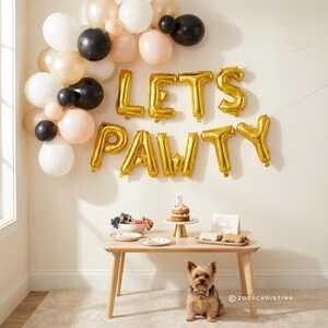 Lets Pawty Balloon Banner: Dog Birthday Party Decor image 8