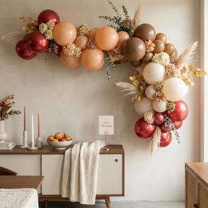 Fall Balloon Garland Kit: Candy Apple Red, Harvest Colors