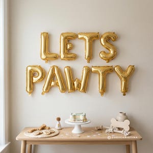 Lets Pawty Balloon Banner: Dog Birthday Party Decor image 10