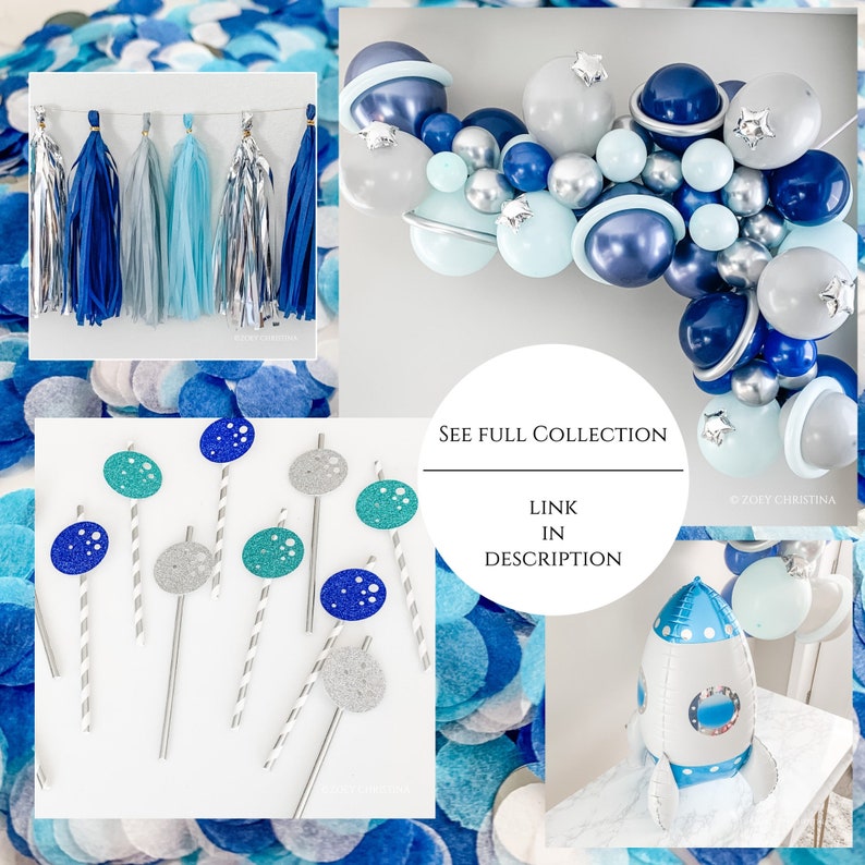 New Release Outer Space Galaxy Themed Baby Shower Decorations Etsy