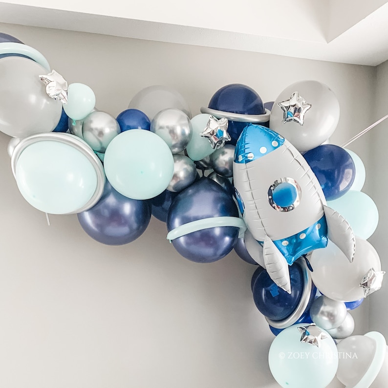 New Release Outer Space Galaxy Themed Baby Shower Decorations Etsy