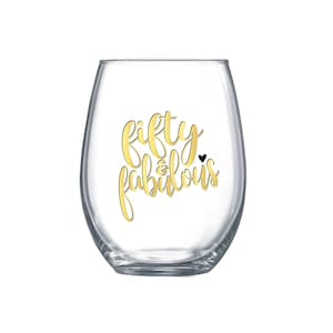 50th birthday, 50 and Fabulous wine glass, 50th birthday gift, 50th birthday gift for her, 50th birthday women, 50th birthday gift for women