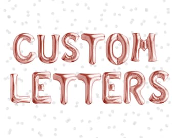 Custom Name Balloons: 16 Inch Letter Party Decorations