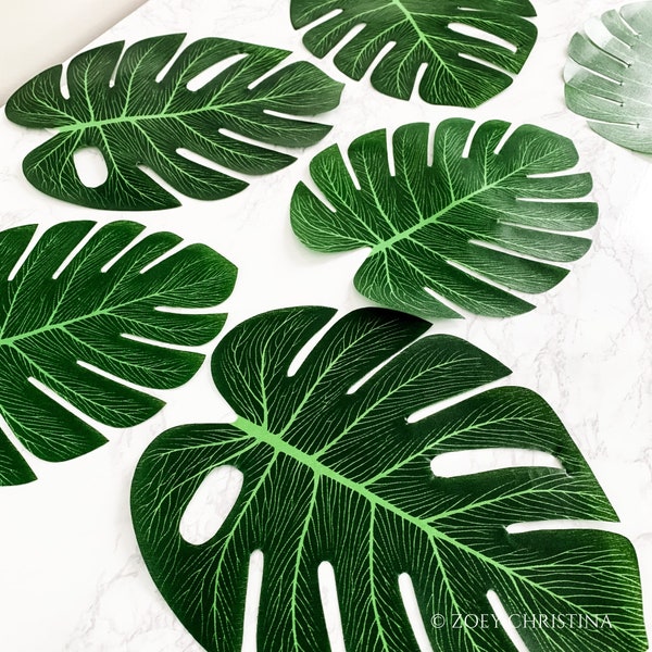 Add on Tropical Bachelorette Party Decorations, Artifical Palm Leaf decor, Last splash beach, Monstera Leaf Pool party supplies accessories