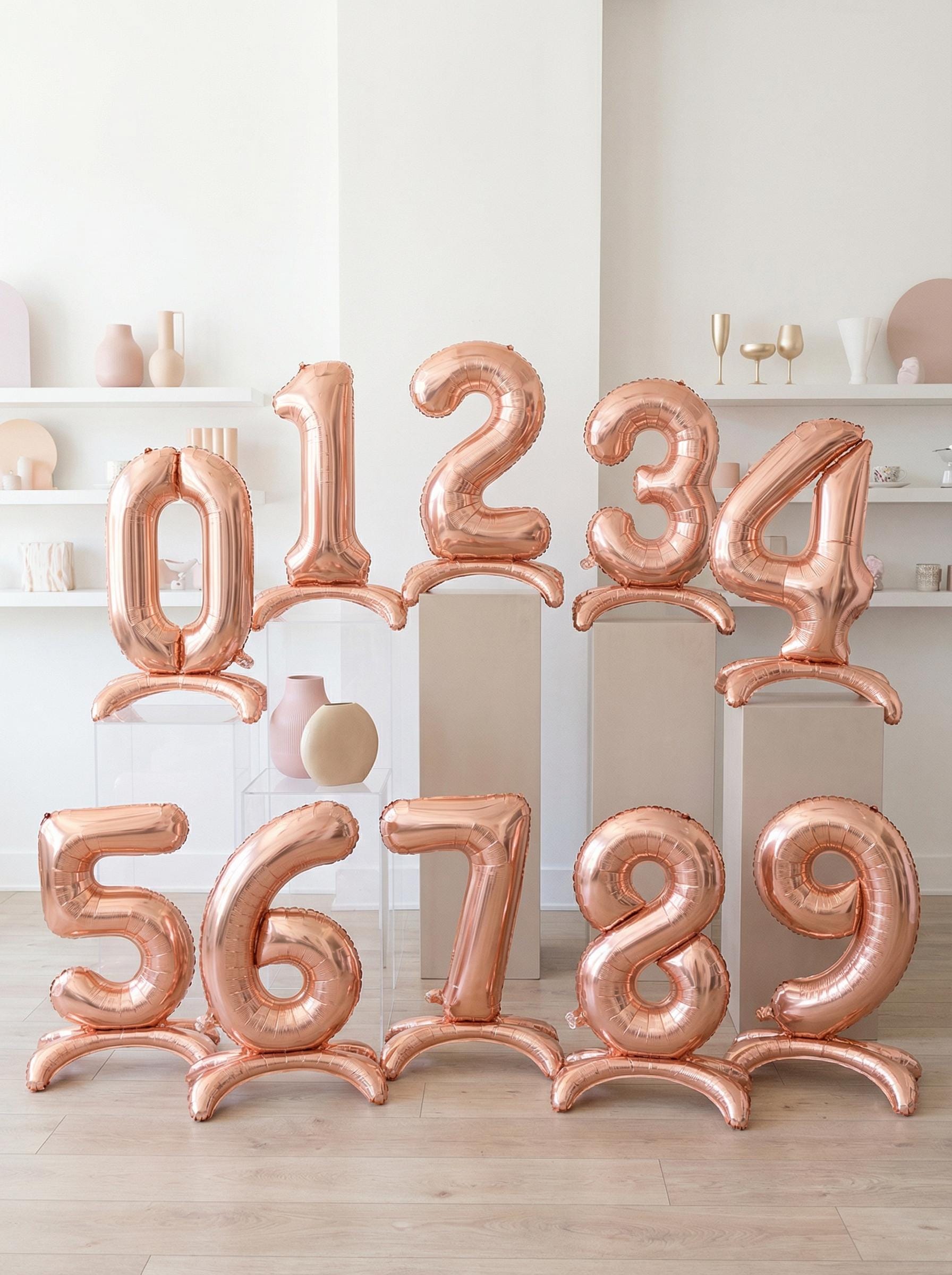 CHEFRU Party Decoration 40Inch Giant Foil Number Balloons Air Helium Figures Wedding Adult Kids Birthday Party Decoration Supplies 0 9 Digital CHEFRU Party Decoration 40Inch Giant Foil Number Balloons Air Helium Figures Wedding Adult Kids Birthday Party Decoration Supplies 0 9 Digital