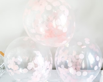 Light Pastel Pink tones Party Decorations Supplies, Blueberry Theme Birthday Unicorn Donut Confetti balloon Bridal shower baby Ice Cream