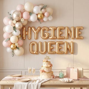 Hygiene Queen Balloons : décoration de fête de remise des diplômes dentaires