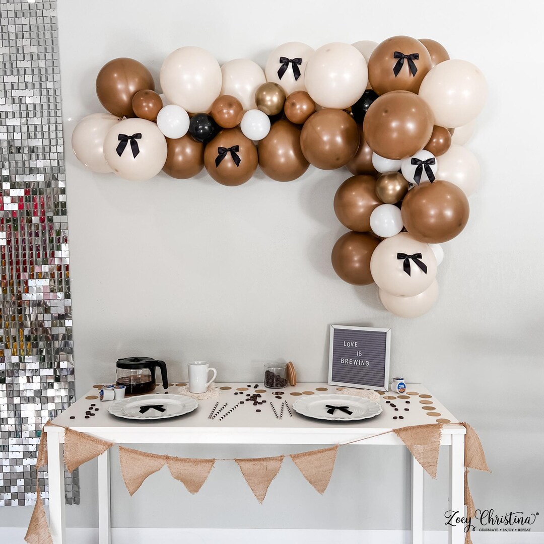 250 Stück Kaffee Konfetti – 'Love Is Brewing' Motive Für Hochzeit, Verlobung, Babyparty & Brautdusche