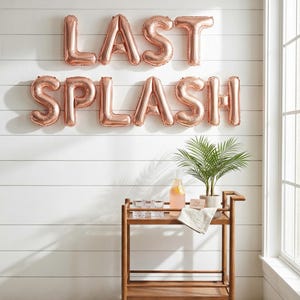 Last Splash Bachelorette Balloons: Rose Gold Pool Party Decor image 8