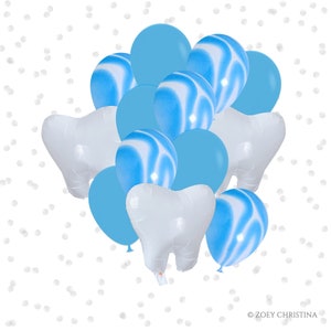 Bouquet de ballons à dents : décoration de fête de remise des diplômes dentaires