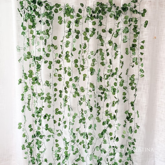Artificial Leaf Garland: Wedding Arch Greenery, Photo Booth Backdrop (6ft)