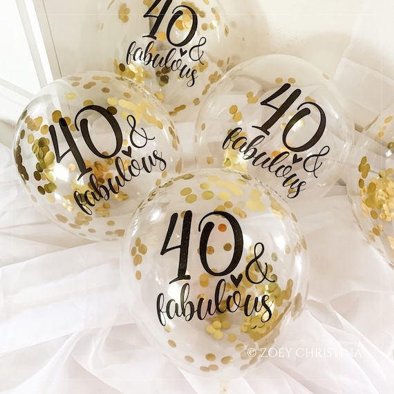 40th balloons cheap