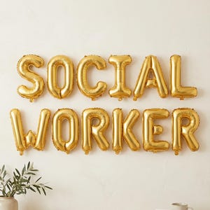 Social Worker Balloons: Graduation, Birthday, Retirement Party Decor