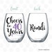 Women's 40th birthday gift for her, Cheers to 40 years, 40th birthday gifts for women, wine glass, 40th birthday for her, sister 