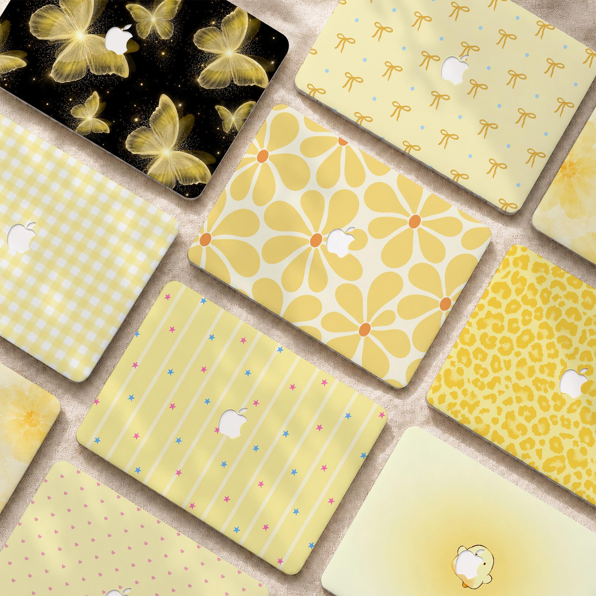 MacBookAir11インチ　イエロー装飾 Yellow MacBook Decal - Etsy