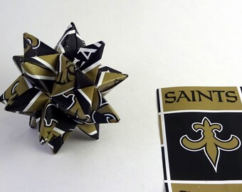 Small Handmade New Orleans Saints Decoration, New Orleans Saints  Star, NFL Ornament, New Orleans Saints Ornament