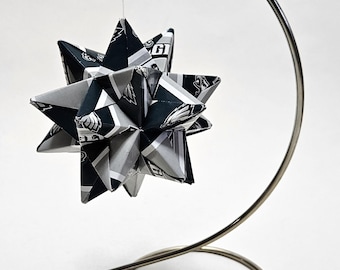 Small Origami Star Made From Philadelphia Eagles paper, Eagles star, Philadelphia Football Ornament, Eagles Decoration