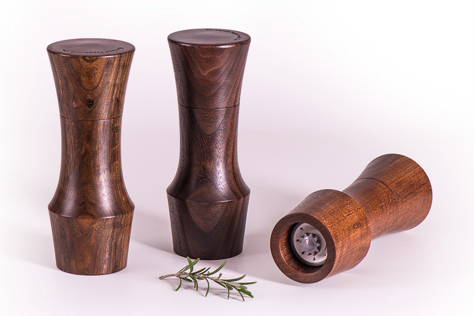 8 Tall Dark Wood Portland Peppermill Company Salt or Pepper Mill